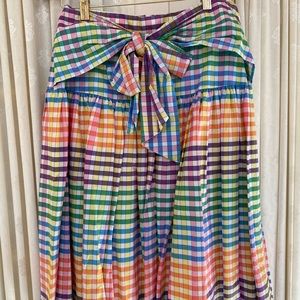 J Crew Colorful Checked Skirt!
